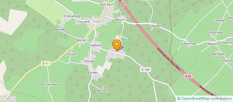 localisation de l'entreprise MONSIEUR OLIVIER BERNARD  ILLATS