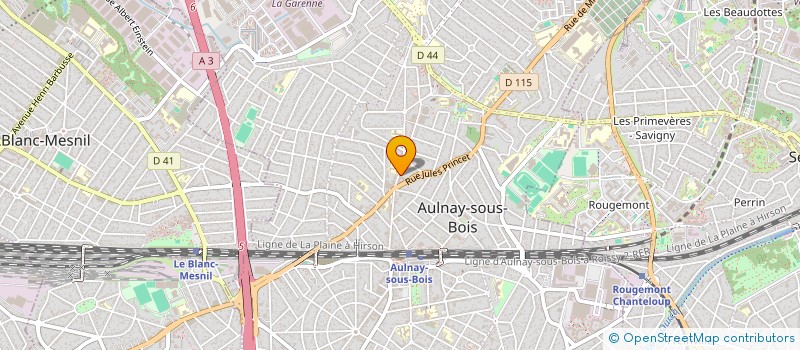 localisation de l'entreprise MONSIEUR OLIVIER BERNARDO à AULNAY-SOUS-BOIS