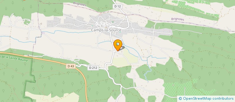 localisation de l'entreprise MONSIEUR OLIVIER BERNAUD  CAMPS-LA-SOURCE