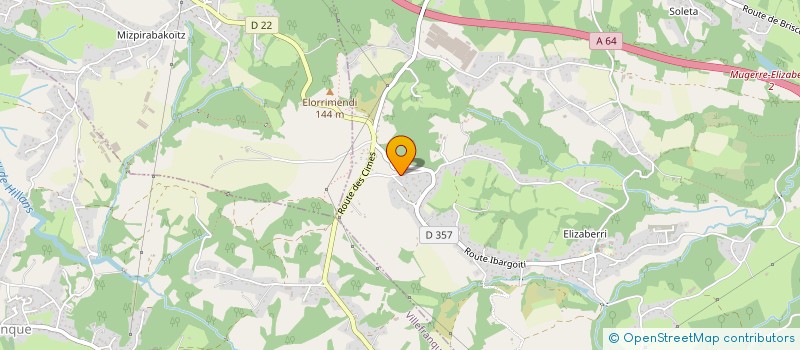 localisation de l'entreprise MONSIEUR OLIVIER BERNEAU  MOUGUERRE