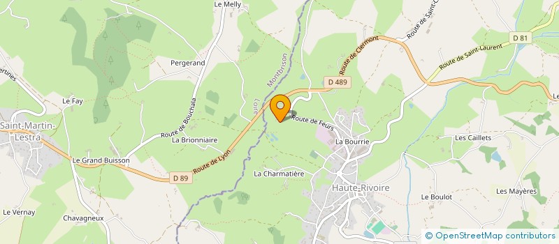 localisation de l'entreprise MONSIEUR OLIVIER BERTHET  HAUTE-RIVOIRE