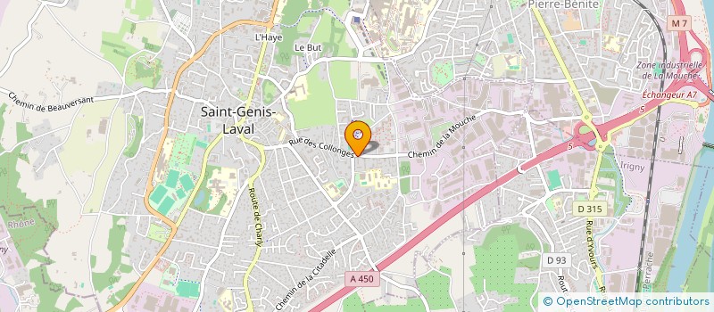 localisation de l'entreprise MONSIEUR OLIVIER BERTHET  SAINT-GENIS-LAVAL