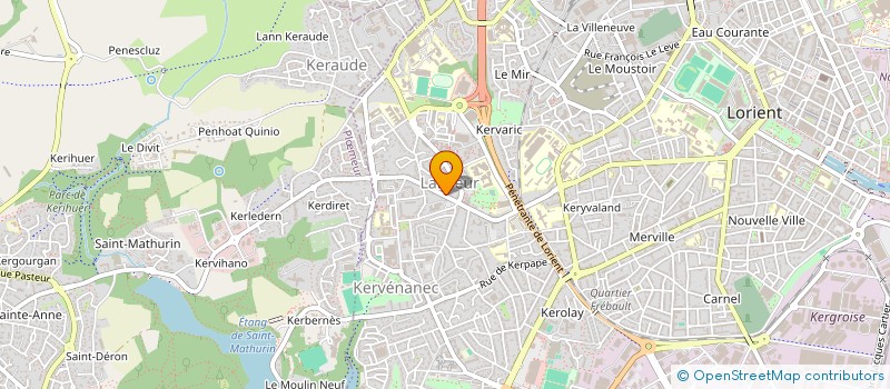 localisation de l'entreprise MONSIEUR OLIVIER BERTHIER  LORIENT