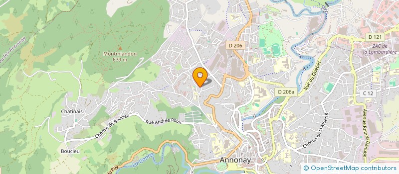 localisation de l'entreprise MONSIEUR OLIVIER BERTHOUX  ANNONAY