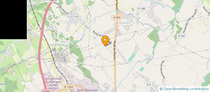 localisation de l'entreprise MONSIEUR OLIVIER BERTIN  SAINT-JEOIRE