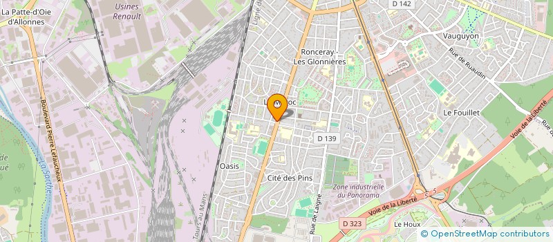 localisation de l'entreprise MONSIEUR OLIVIER BERTIN  LE MANS