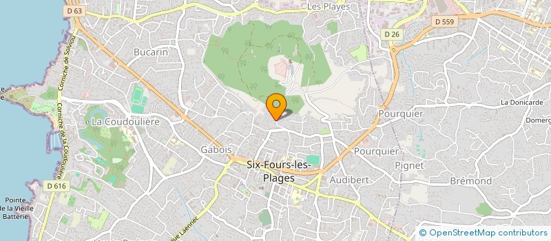 localisation de l'entreprise MONSIEUR OLIVIER BERTOLINO à SIX-FOURS-LES-PLAGES
