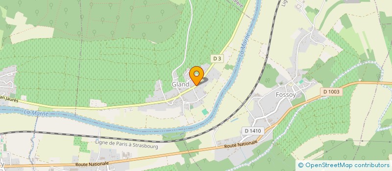 localisation de l'entreprise MONSIEUR OLIVIER BERTRAND  GLAND