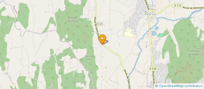 localisation de l'entreprise MONSIEUR OLIVIER BERTRAND  PEYRINS