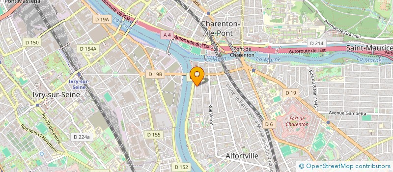 localisation de l'entreprise MONSIEUR OLIVIER BERTRAND BORDEAU à ALFORTVILLE