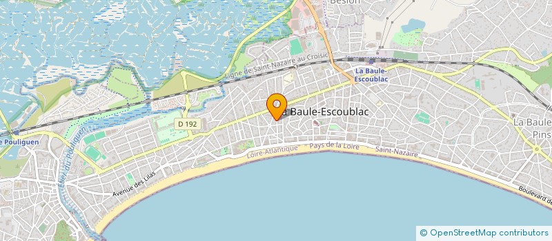 localisation de l'entreprise MONSIEUR OLIVIER BERTRAND-RISPAL à LA BAULE-ESCOUBLAC