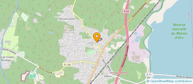 localisation de l'entreprise MONSIEUR OLIVIER BEUNACHE  LABENNE