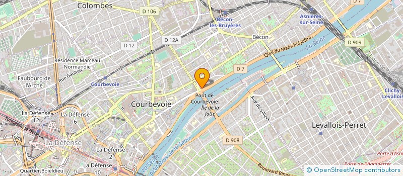 localisation de l'entreprise MONSIEUR OLIVIER BEY à COURBEVOIE