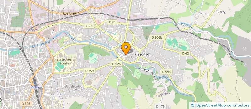 localisation de l'entreprise MONSIEUR OLIVIER BEZY à CUSSET