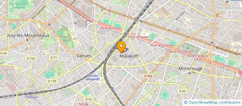 localisation de l'entreprise MONSIEUR OLIVIER BIDRON à MALAKOFF