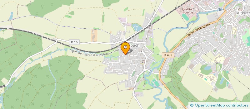 localisation de l'entreprise MONSIEUR OLIVIER BILGER  CARSPACH