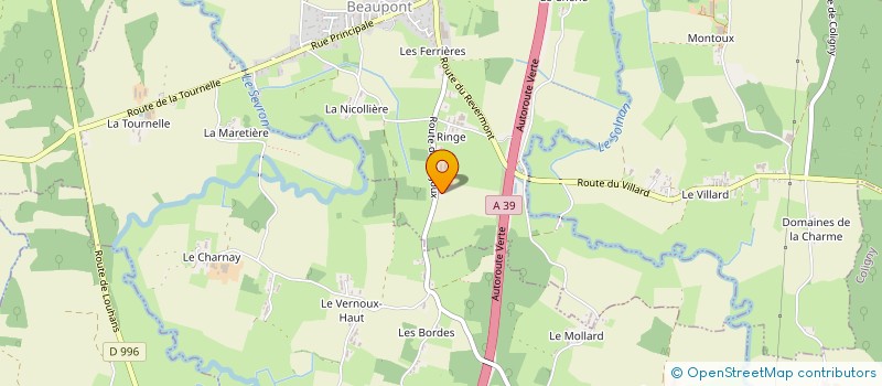 localisation de l'entreprise MONSIEUR OLIVIER BILLET  SAINT-TRIVIER-DE-COURTES