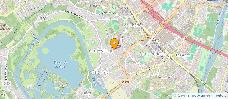 localisation de l'entreprise MONSIEUR OLIVIER BIMSENSTEIN  CERGY