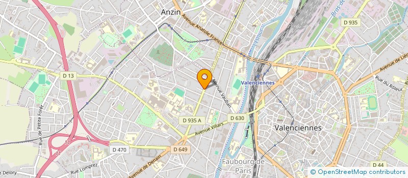 localisation de l'entreprise MONSIEUR OLIVIER BINCZYK à VALENCIENNES