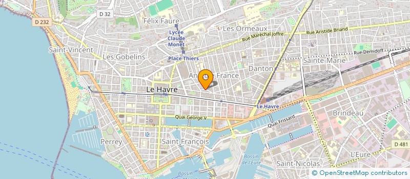 localisation de l'entreprise MONSIEUR OLIVIER BISSONNIER à LE HAVRE