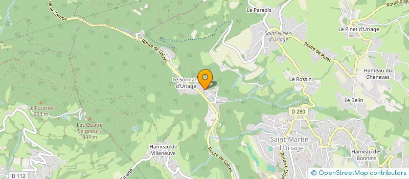 localisation de l'entreprise MONSIEUR OLIVIER BIZET  CHAMROUSSE