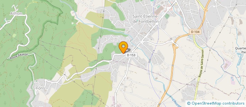 localisation de l'entreprise MONSIEUR OLIVIER BLACHERE  SAINT-ETIENNE-DE-FONTBELLON