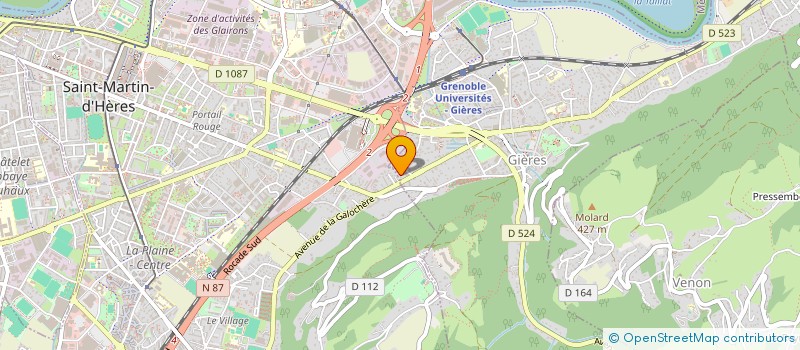 localisation de l'entreprise MONSIEUR OLIVIER BLAISA  GIERES