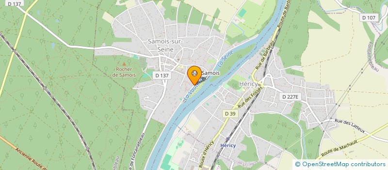 localisation de l'entreprise MONSIEUR OLIVIER BLAISE  SAMOIS-SUR-SEINE