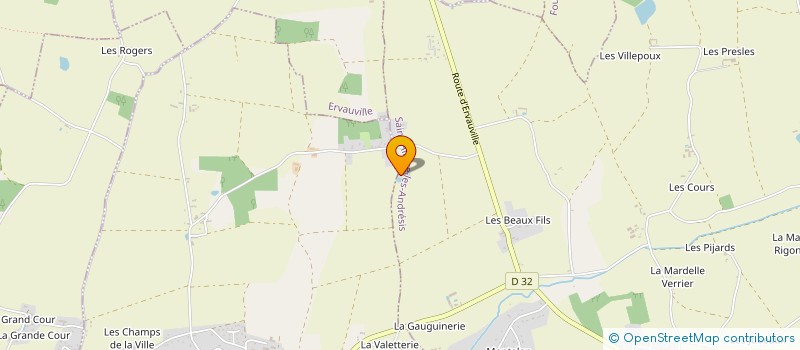 localisation de l'entreprise MONSIEUR OLIVIER BLANC à ERVAUVILLE