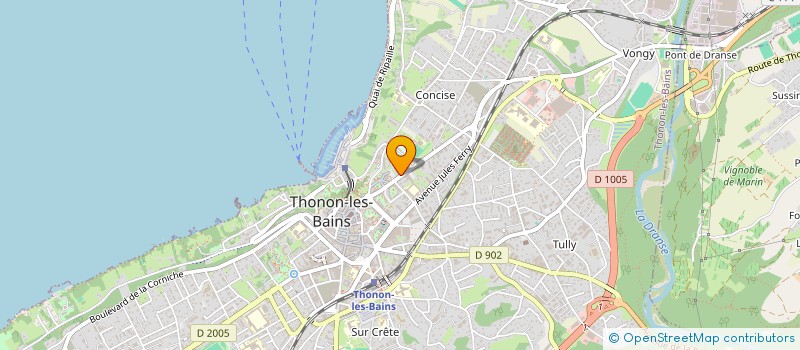 localisation de l'entreprise MONSIEUR OLIVIER BLANC à THONON-LES-BAINS