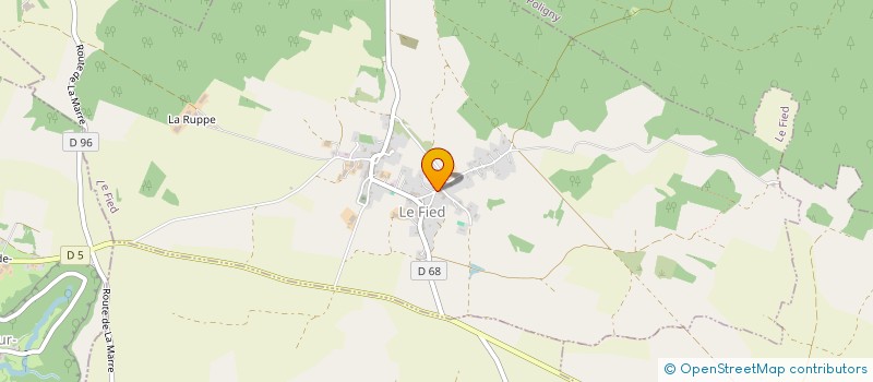 localisation de l'entreprise MONSIEUR OLIVIER BLANC  LE FIED