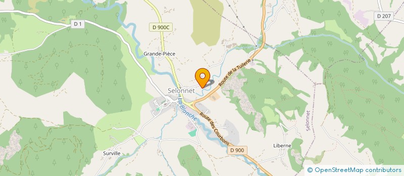 localisation de l'entreprise MONSIEUR OLIVIER BLANC  SELONNET