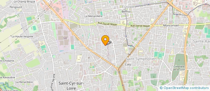 localisation de l'entreprise MONSIEUR OLIVIER BLANCHARD  SAINT-CYR-SUR-LOIRE