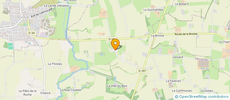 localisation de l'entreprise MONSIEUR OLIVIER BLANCHET  MORDELLES