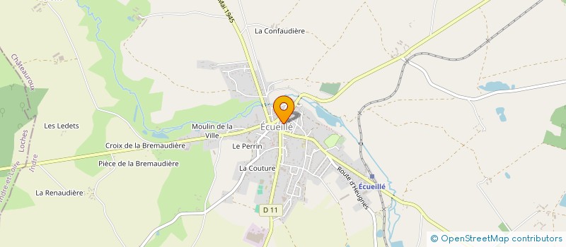 localisation de l'entreprise MONSIEUR OLIVIER BLANCHET à ECUEILLE