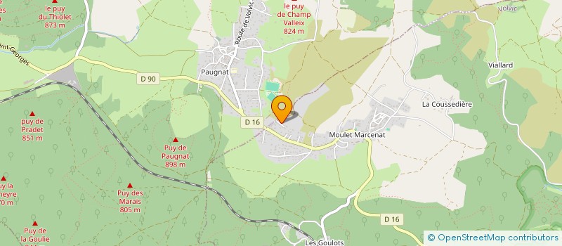 localisation de l'entreprise MONSIEUR OLIVIER BLANCHON  VOLVIC