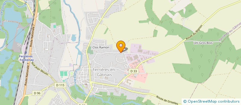 localisation de l'entreprise MONSIEUR OLIVIER BLAZERE à FERRIERES-EN-GATINAIS