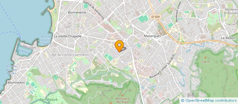 localisation de l'entreprise MONSIEUR OLIVIER BLEUSE  MARSEILLE 8EME