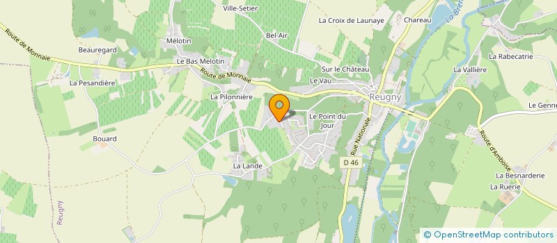 localisation de l'entreprise MONSIEUR OLIVIER BODEY  REUGNY