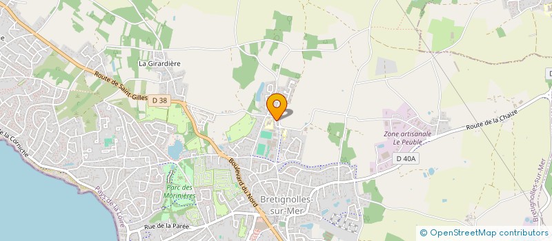 localisation de l'entreprise MONSIEUR OLIVIER BODIN  BRETIGNOLLES-SUR-MER