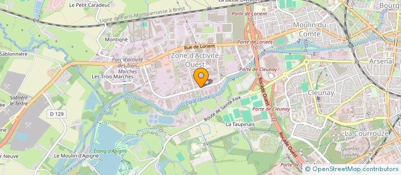 localisation de l'entreprise MONSIEUR OLIVIER BOGARD  RENNES