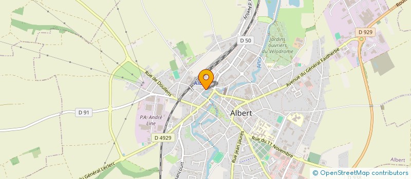 localisation de l'entreprise MONSIEUR OLIVIER BOIDIN  ALBERT