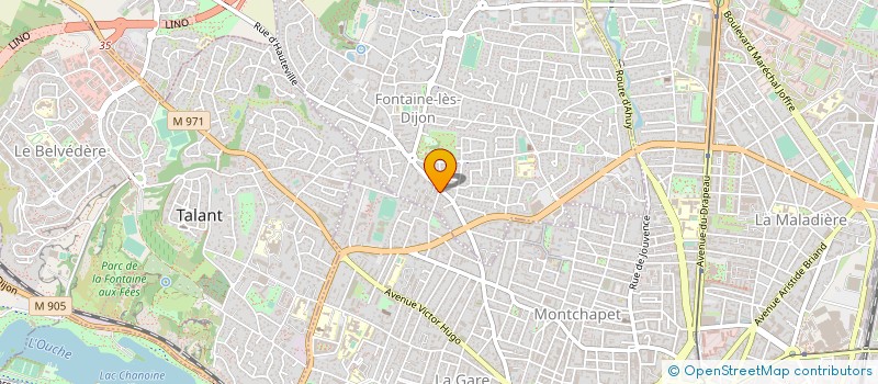 localisation de l'entreprise MONSIEUR OLIVIER BOILLAUT  FONTAINE-LES-DIJON