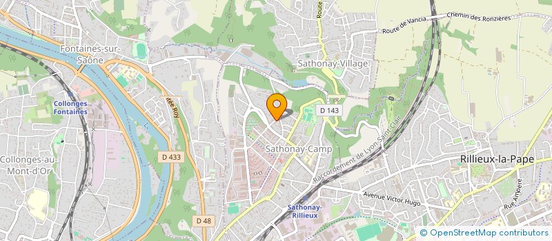 localisation de l'entreprise MONSIEUR OLIVIER BOILLETOT  SATHONAY-CAMP