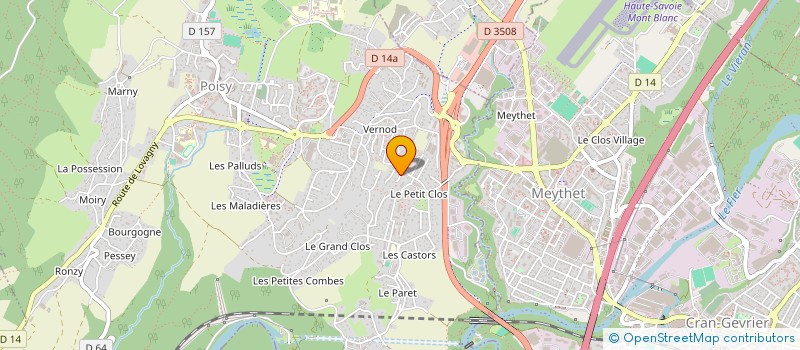 localisation de l'entreprise MONSIEUR OLIVIER BOINET  POISY