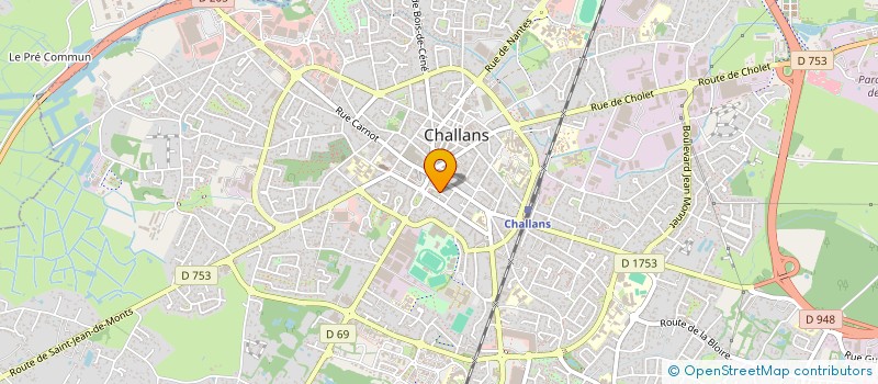 localisation de l'entreprise MONSIEUR OLIVIER BOISNIC à CHALLANS
