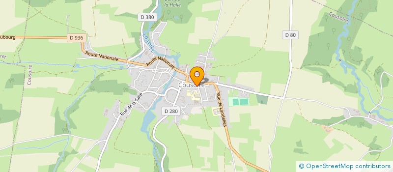 localisation de l'entreprise MONSIEUR OLIVIER BOISTAY  COUSOLRE