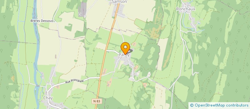 localisation de l'entreprise MONSIEUR OLIVIER BOLE  PAROY