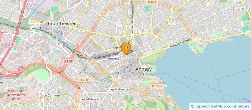 localisation de l'entreprise MONSIEUR OLIVIER BOMPARD  ANNECY