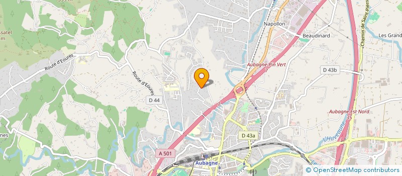 localisation de l'entreprise MONSIEUR OLIVIER BONIFACIO  AUBAGNE